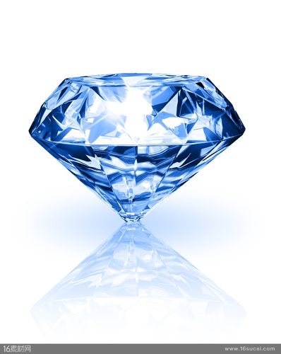 蓝色水晶钻石高清图片